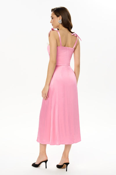 Flowy Slit Midi Dress