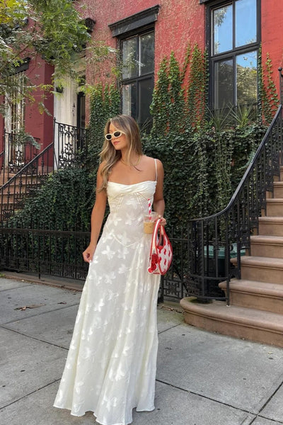 Vintage Cream Corset Dress  Romantic & Elegant